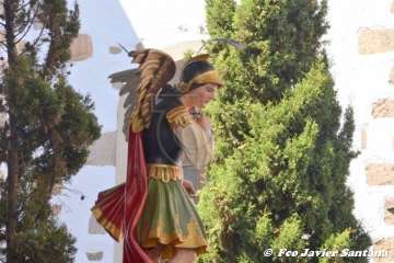 Telde rinde pleitesía a San Miguel en Valsequillo (Foto Francisco Javier Santana y TA)